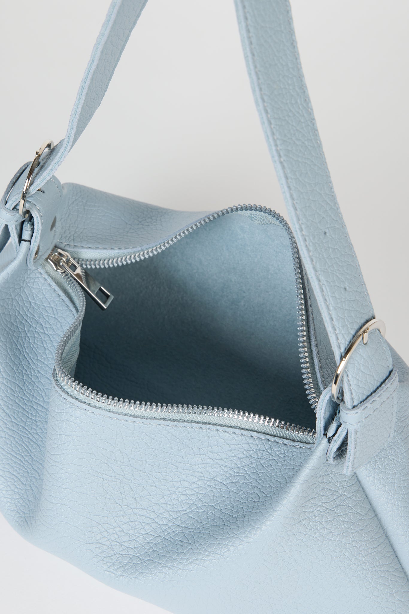 Blue vegan leather shoulder bag_6