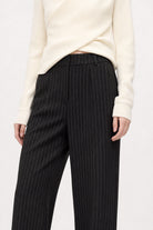 Blue and ivory pinstriped tailored trousers_4