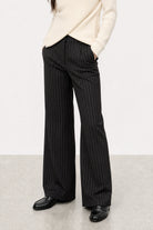 Blue and ivory pinstriped tailored trousers_2