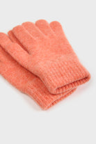 Bright orange wool blend gloves_3
