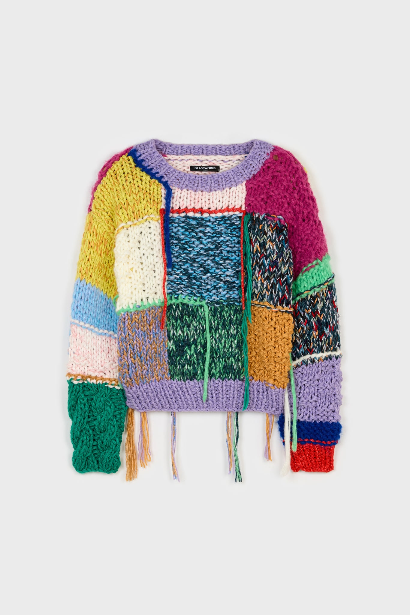 Bright rainbow patchwork jumper_7