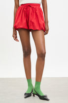 Bright red balloon shorts_1