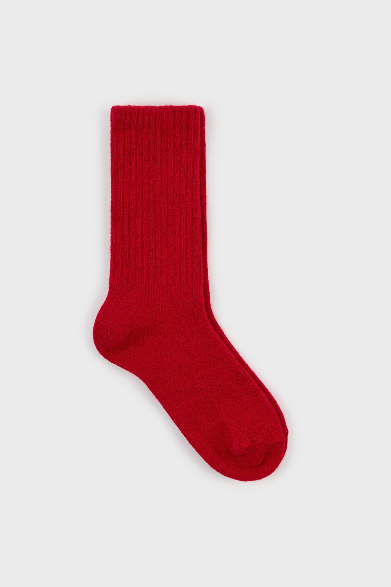 Wool blend ribbed fuzzy socks - Set of 3_2