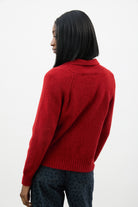 Bright red zip front jumper_2