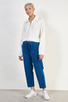 Bright blue corduroy mini pocket trousers_2