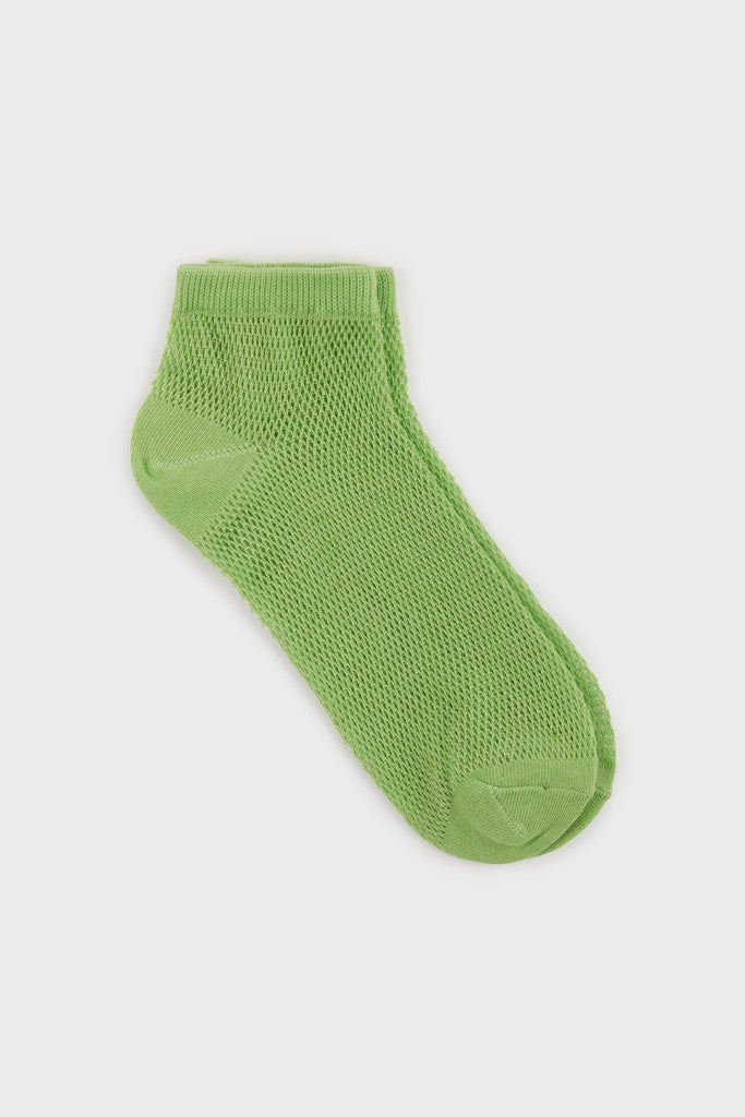 Bright green mesh ankle socks_3