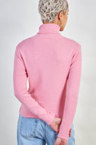 Bright pink cashmere blend turtleneck_3