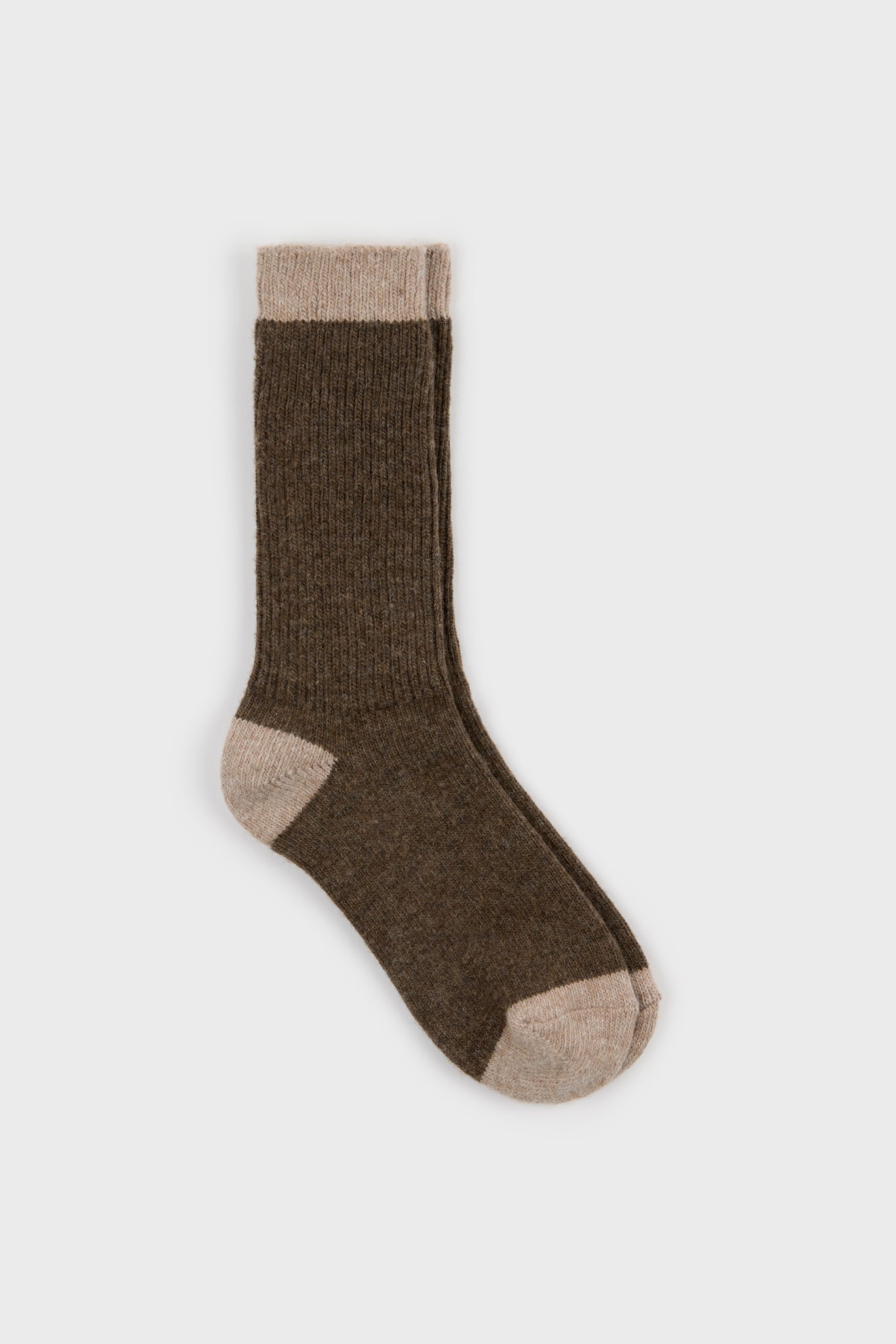 Contrast trim cashmere blend socks - Set of 5_6