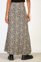 Brown leopard print maxi skirt_2
