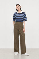 Brown pocket front tailored trousers_4