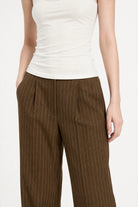 Brown and ivory pinstriped tailored trousers_4