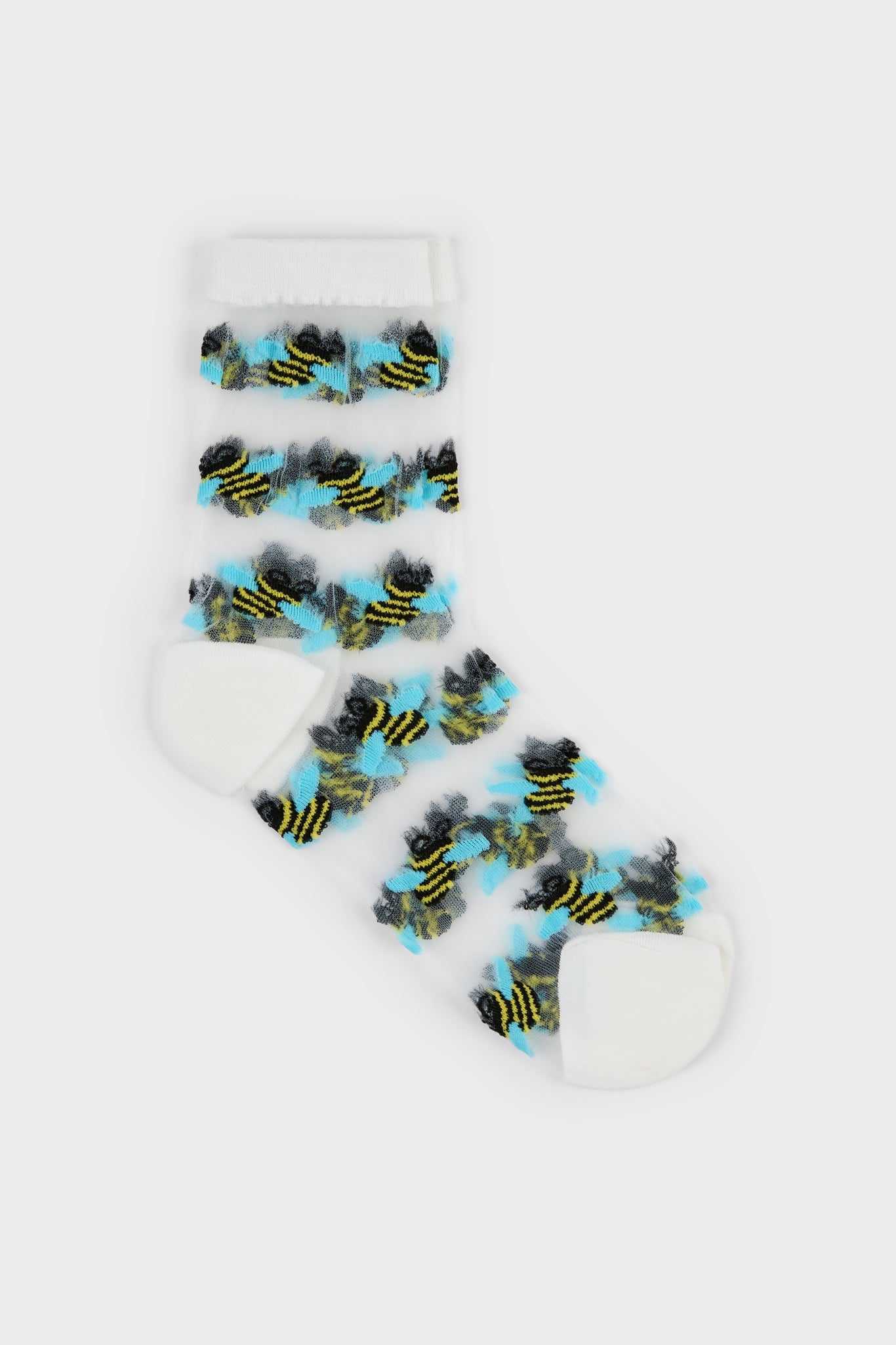 Bumble bee sheer socks
