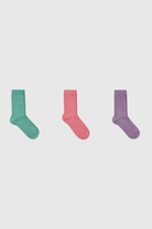 Smooth cashmere wool blend socks - Set of 3_1