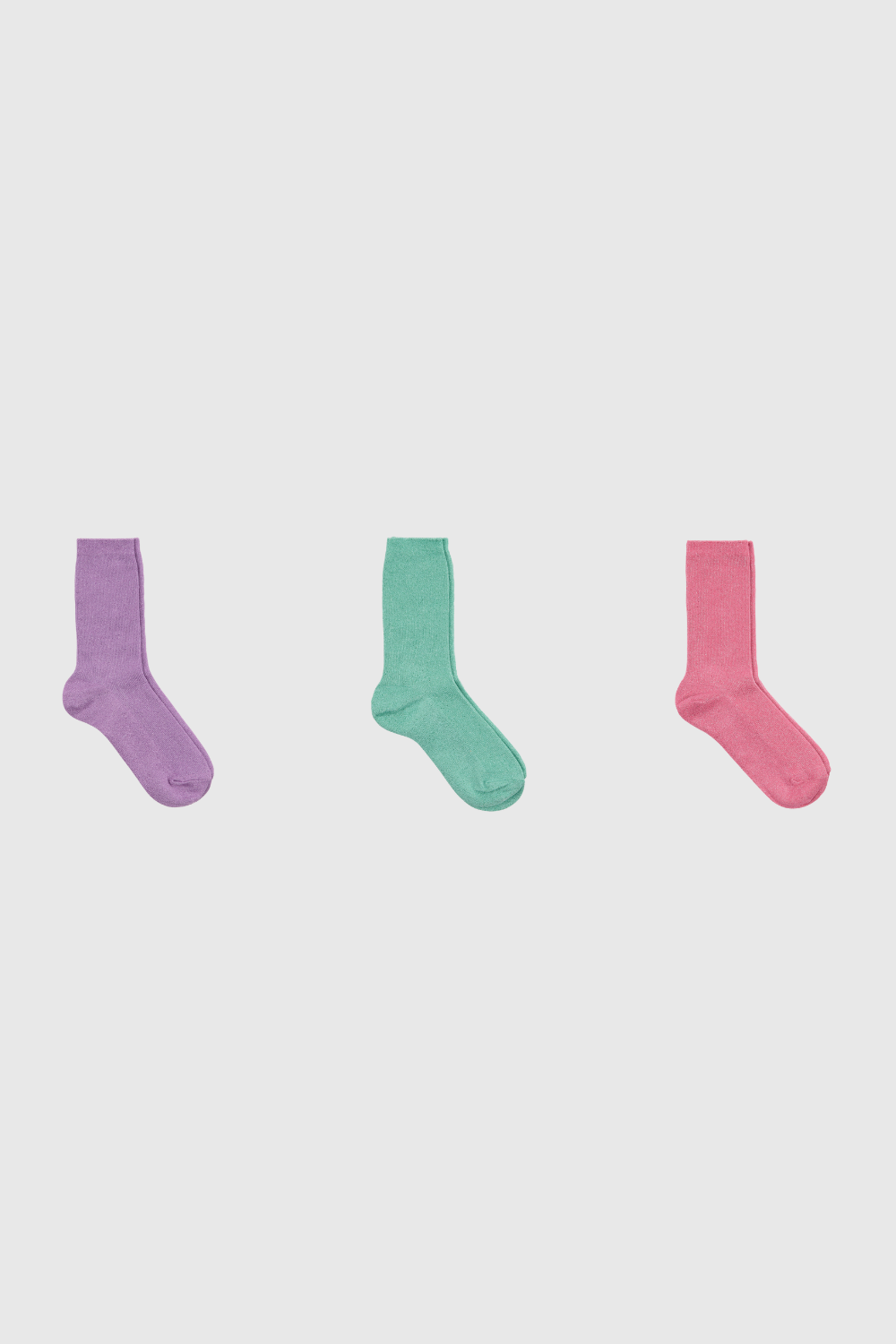 Modal blend ribbed socks - Set of 3_1