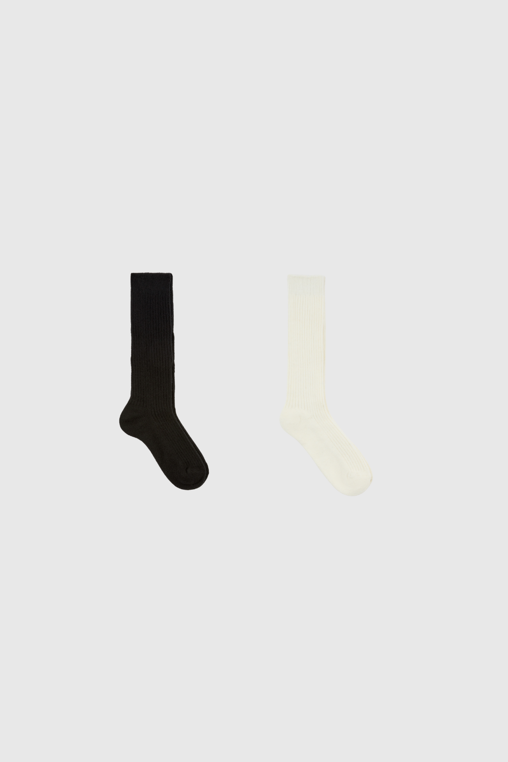 Cashmere alpaca blend knee high socks - Set of 2