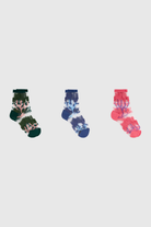 Sheer bold climbing flower socks - Set of 3