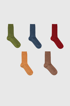 Modal blend ribbed socks - Set of 5_1