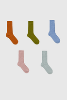 Ribbed alpaca blend socks - Set of 5_1