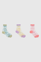 Sheer multicolour dot socks - Set of 3