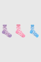 Mixed flower sheer socks - Set of 3