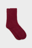 Dark ribbed angora socks - Set of 5_3