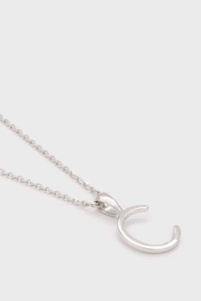 Charm necklace - Silver name initial letter 'C'_2