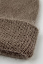 Camel mohair beanie hat_2
