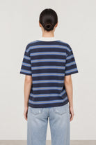 Charcoal and blue striped contrast collar rugby shirt_2