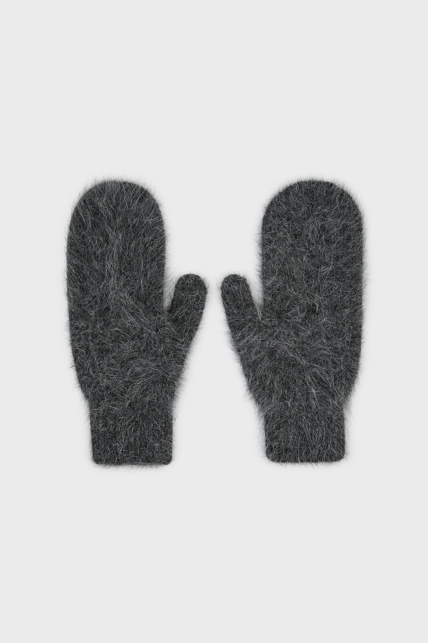 Charcoal grey mohair mittens_2