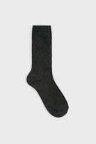 Charcoal rainbow fleck ribbed socks_1
