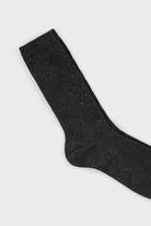 Charcoal rainbow fleck ribbed socks_2
