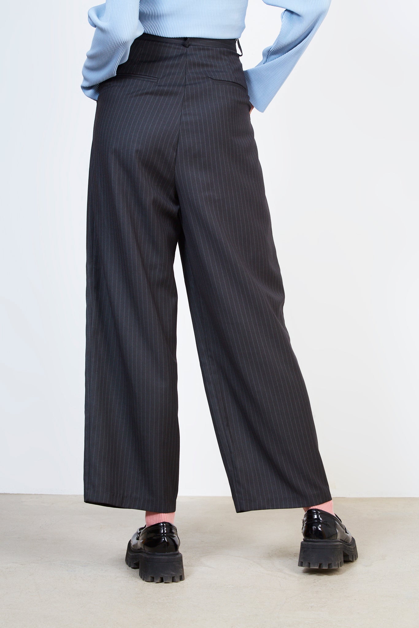 Charcoal and white pinstripe trousers_2