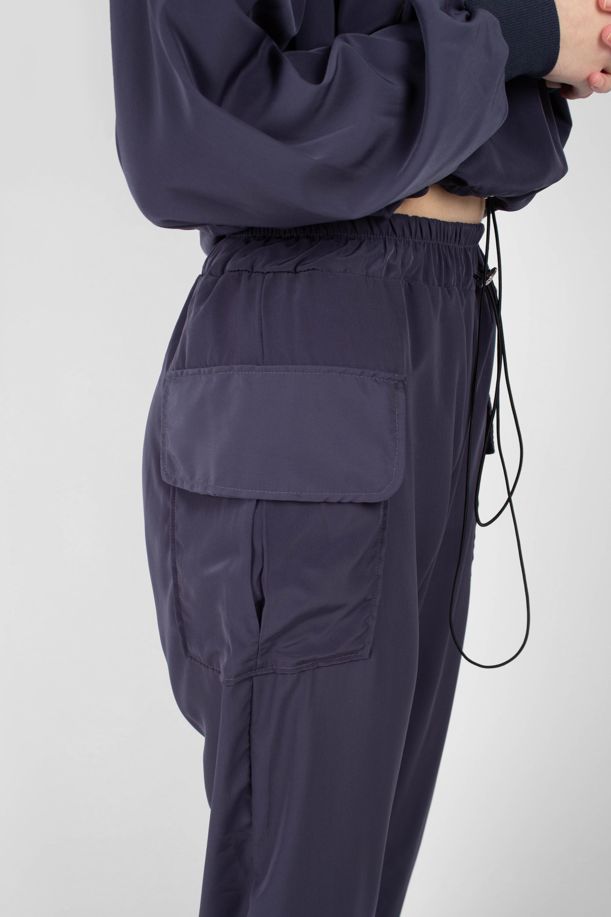 Charcoal silky jogging trousers_9