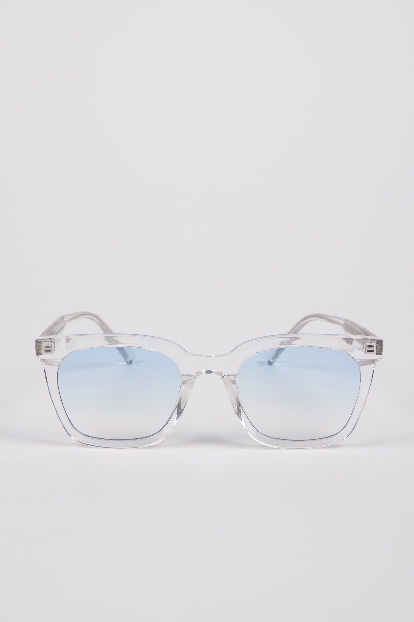 Clear square frame sunglasses_1