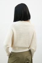 Cream wool blend horizontal ribbed knit top_3