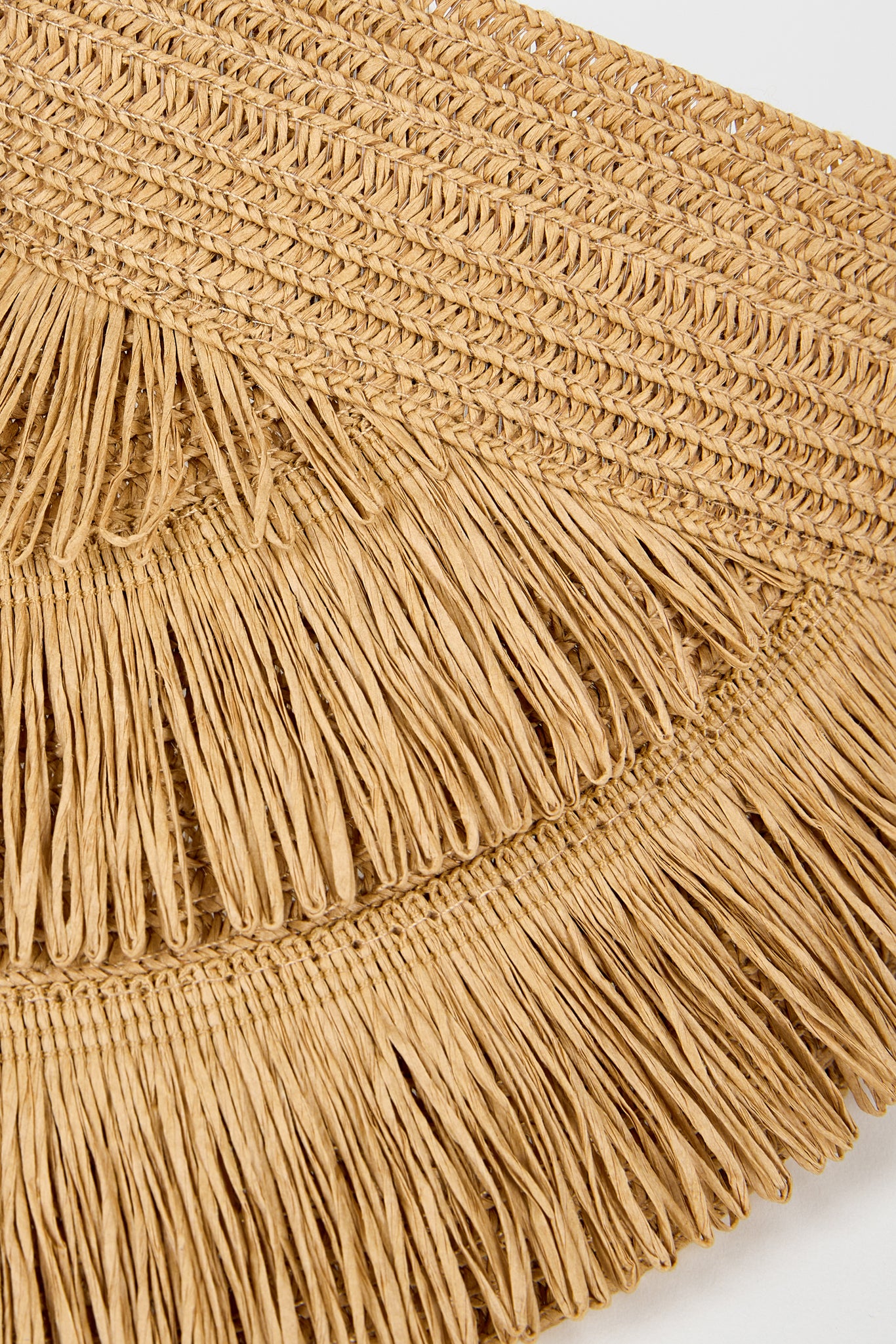 Dark beige tiered straw sun visor_3