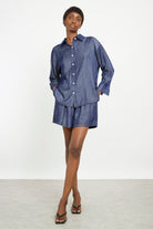 Dark blue denim shirt_4
