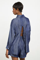 Dark blue denim shirt_2