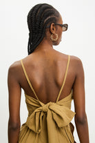 Dark camel giant tie back tank_2