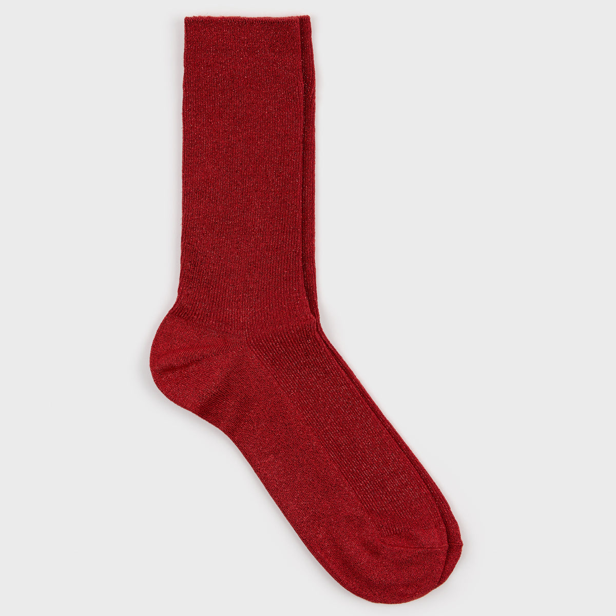Dark red modal blend ribbed socks | Glassworks London