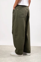 Dark teal drawstring balloon jeans_2