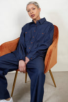 Dark denim tailored shirt_1