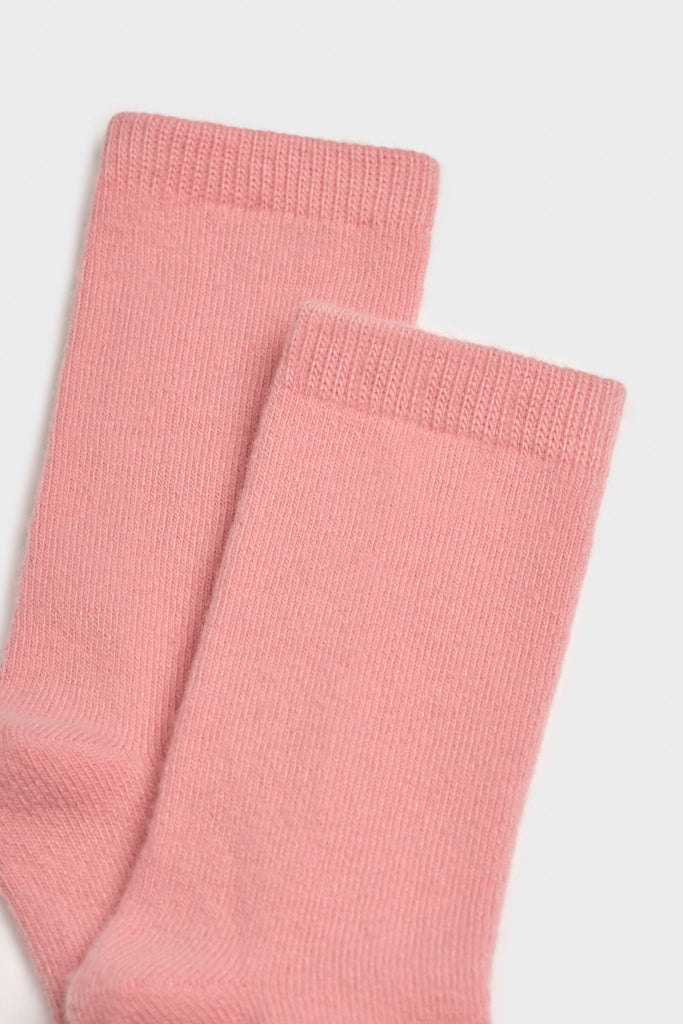 Dusty pink smooth cashmere wool blend socks_4