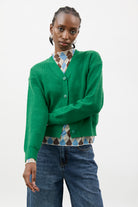 Emerald green smart cardigan_1