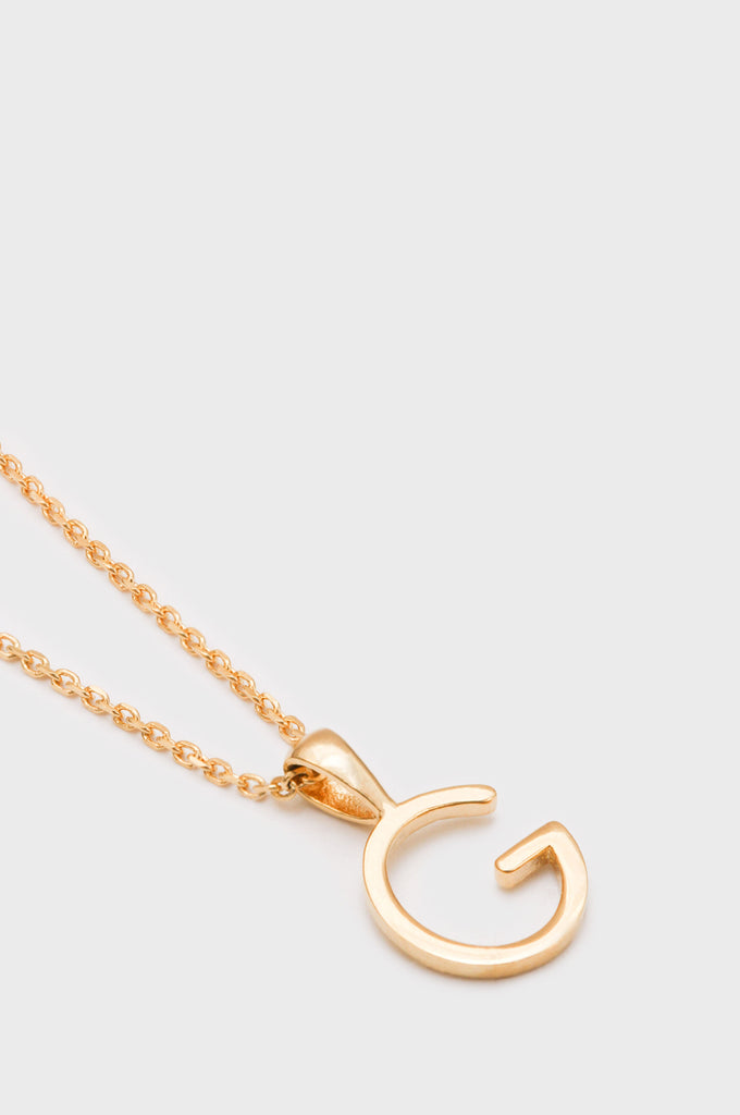 Charm necklace - Gold name initial letter 'G'_2