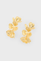 Gold ring of flowers hoop earrings_2