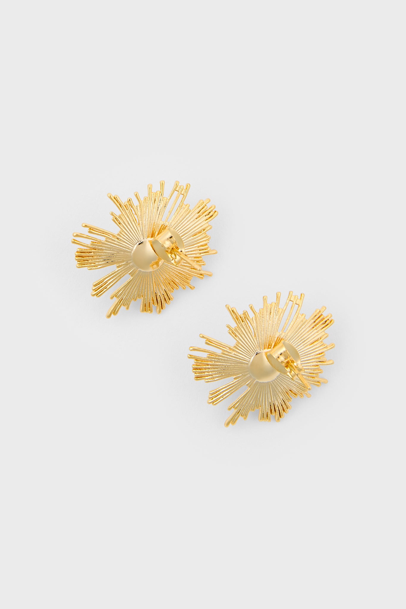 Gold star burst multi pearl earrings_2