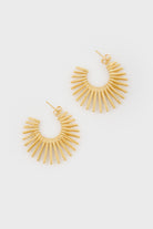 Gold thin starbust hoop earrings_2