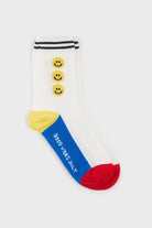 Good vibes only smiley face socks_3