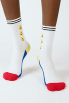 Good vibes only smiley face socks_2
